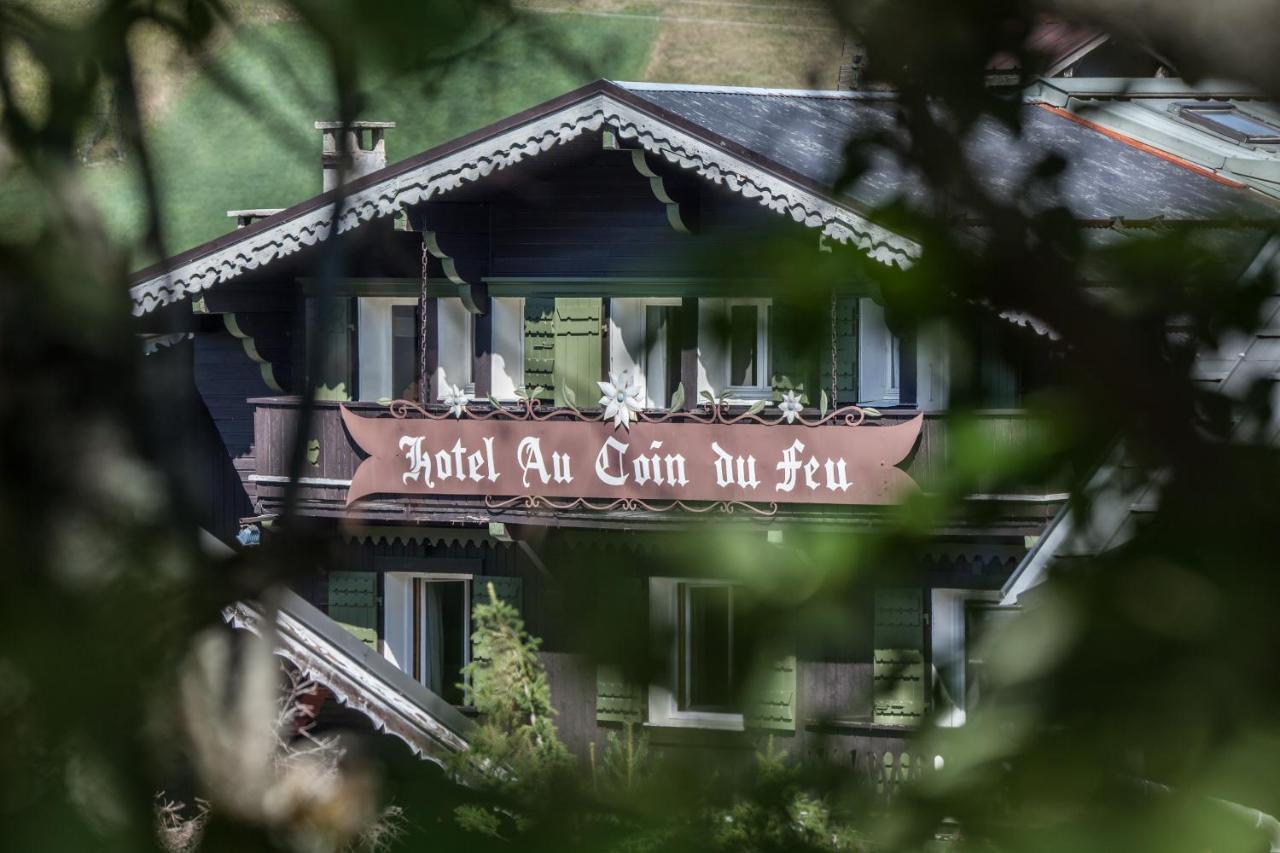 Au Coin Du Feu Hotel Megève Exterior foto